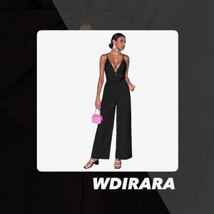 EUC Wdirara Wide Leg Jumpsuit